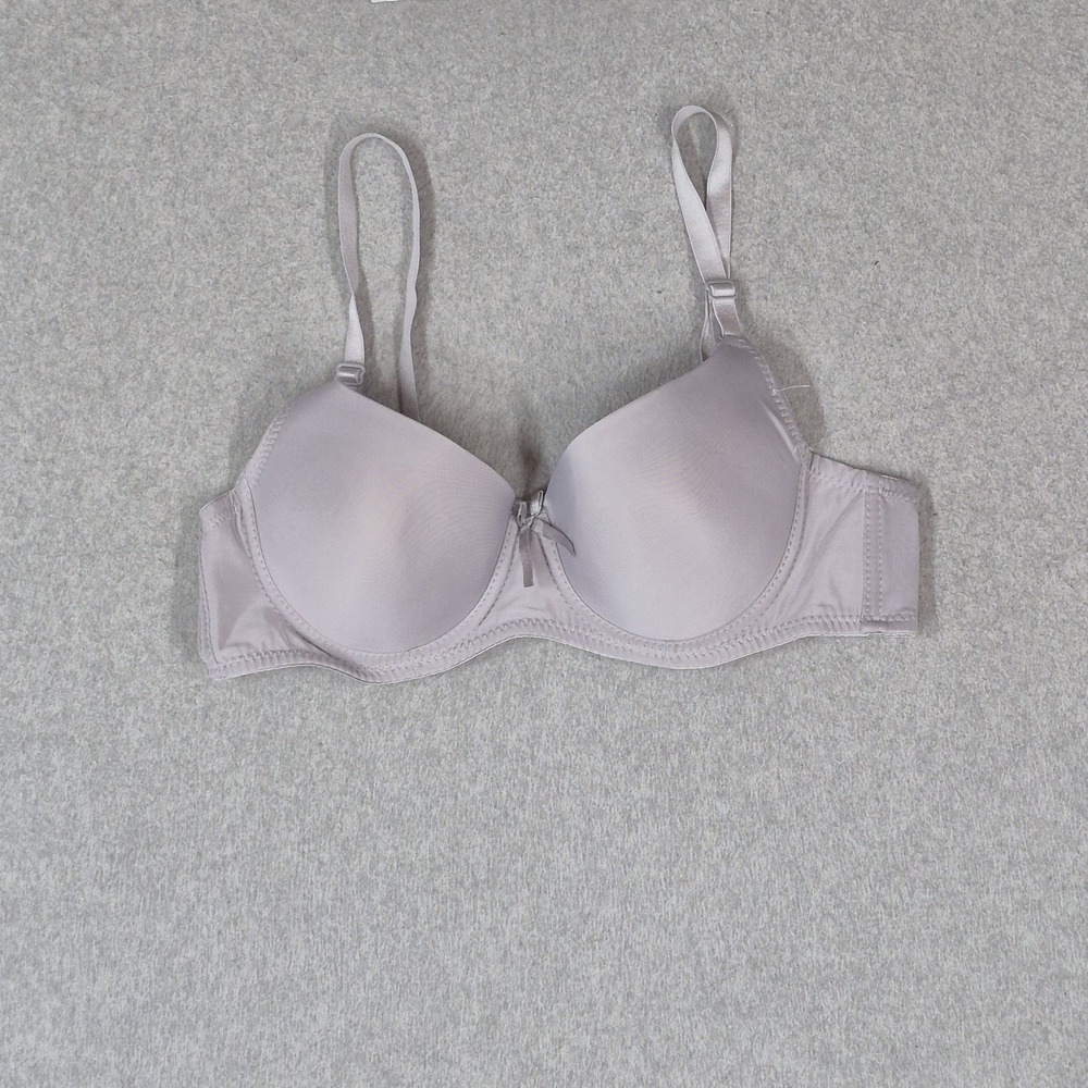 Sofra Women Bra 36B Gray BR4500P7 T Shirt Underwired Strap